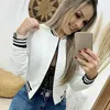 Kvinnorjackor Autumn Winter Leisure Fashion Women Jacket o-hals dragkedja Stitching quiltad bomberjacka Kvinnor rockar kort 230831