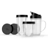 Magic Bullet 11 Piece Personal Blender MBR-1101 Silver Black