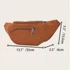 Sacos de cintura Fanny Pack Corduroy Bag Zippered Chest Sling Fashion Phone para meninas E74B