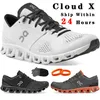 shoes 0N Cloud x Running men Black white women rust red designer sneakers Swiss Engineering Cloudtec Breathable mens womens Sports trainers Size EUR 3645black cat 4s