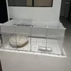 Kattbärare burar hem husdjur staket inomhus transparent isolering baffel super stort utrymme anti-jailbreak bur hus produkt