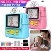 Camcorder DIY Kinder Sofortbildkamera mit Thermodrucker Foto 1080P Video Digital Kinder Mädchen Spielzeug Geburtstagsgeschenk Q230831