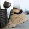 Stiefel Arbeitssicherheitsschuhe Herren-Sicherheitsstiefel Anti-Smash-Arbeitsschuhe mit Stahlkappe Schuhe Männer Arbeitsstiefel Anti-Stich-Sicherheitsturnschuhe Männlich 230830