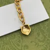 Nuova collana di design e girocollo di bracciale per lettere unisex braccialetti oro a catena in acciaio inossidabile collane