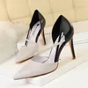 Sommer 9,5 cm High Heels Sandalen Frauen Pumpen Sexy Party Schuhe Mischfarbe Stiletto Heels Damen Schuhe Größe 34-40