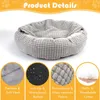 kennels pens Benepaw Cozy Dog Bed Hooded Fluffy Orthopedic Round Donut Pet Cuddler Anxiety Calming Bed Washable Soft Nonslip Puppy Cat Cave 230831