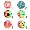 Bollar 9 "Rainbow Balls Parent Child Games Set Dodgeballs Kids Inomhus utomhusaktivitet Soccers Pool Beach Playground Physical Oaching 230830