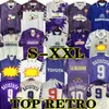 Batistuta Retro 98 99 Fiorentina 축구 유니폼 Edmundo Rui 코스타 홈 풋볼 셔츠 클래식 카미사 De Futebol 89 91 92 93 94 95 96 97 00 빈티지 유니폼