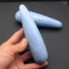 Smycken påsar naturlig blå celestite massage stick kyanite original kristall trollstav sten ornament grossist