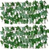 Flores decorativas Ivy Ivy Valla de privacidad Decoración de pared Doble cara Resistente al agua Fácil de limpiar Ampliable Mantenimiento extremadamente bajo