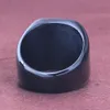 Bagues en acier inoxydable noir et argent de qualité supérieure pour hommes, bague en titane poli lisse, joli cadeau pour petit ami, mari, père, marié, bijoux sans décoloration