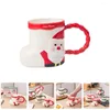 Serviesgoed Sets Mooie vorm Mok Kantoor Watercontainer Decor Decoratieve Kerstmis Koffie Theekop Cartoon Porselein Festival Kerstmis