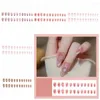 False Nails Press On Butterfly Nail Supplies Manicure Material Flower Fake Purple Pink Long Ballet Shaped