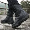 Stiefel SOLIBEN Kampf Armee Stiefel Winter Outdoor Taktische Stiefel Wandern Wüste Knöchel Jagd Schuhe Military Männer Stiefel Botines Zapatos 230831