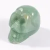 Party Decoration Healing Reiki Halloween 1 Inch Crystal Quarze Skull Sculpture Hand Carved Gemstone Staty Figur Collectible FY7960 AU17