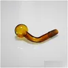 Pijpen Colorf 14Mm Mannelijke Gezamenlijke Dikke Pyrex Glazen Oliebrander Gebogen Kom Voor Rig Water Bubbler Bong Adapter Tabak nagel 3Cm Grote Bo Dhqae