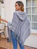 Kobiety swetry moda swobodny płaszcz swetra kobiet pullover cape dziewczynka streetwearu szal Tassel Tops Lady's Onymie Płaszcze