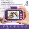 Camcorders Childrencamera High Definition 4000 Вт передней задней двойной камеры 2-дюймовый 1080p HD IPS Screen Digital Kids Photography Toy Q230831