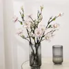Fiori decorativi Fiore artificiale Magnolia bianca Decorazione Tavolo da soggiorno per la casa