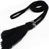 Belts Women Waist Belt Chinese Style Braided Tassel Knot Decorated Chain Rope Female Korean Fashion Casual Waistbands