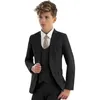 Ternos Bonito Menino Terno 3 Peça Slim Fit Crianças Smoking Formal Blazer Colete Calças Conjunto De Casamento Roupas Sob Medida Traje De Desempenho 230830