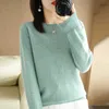 2023 Frauen Pullover Frühling Herbst Langarm O-Neck Pullovers warmes Bodenhemden Koreaner Mode Sweater Strickwege Weiche Springer HKD230829