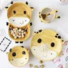 Dinnerware Sets 1pc Animal Zoo Dinner Plate Bowl Mug Ceramic Porcelain Baby Bear Feeding Dish Children Tableware