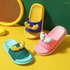 Slipper Kruleepo Cartoon Hertenhoorn Slippers Schoenen Voor Meisjes Jongens Kinderen Baby Kids Peuter Schuhe Leuke PVC Badkamer Antislip Sandalen