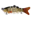 Iscas Iscas 6 Piecesset Iscas De Pesca Conjunto Com Caixa Multi Segmentos Articulados Hard Bait Wobblers Swimbait Crankbait Swim Bass Para Pike Sinking 230830