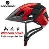 Capacetes de ciclismo Rockbros Bicicleta Elétrica Capacete Homens Mulheres Respirável À Prova de Choque MTB Road Bike Segurança Aero Equipamento 230830