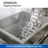 ZONESUN ZS-XG440T2 Machine de cachetage automatique de bouteille de capsuleuse de torsion scelleuse de pot équipement d'emballage de Sauce de pâtes de Ketchup