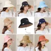 Berretti estivi a doppia faccia da donna a tesa larga alla moda cappello Panama protezione solare pescatore Bob secchiello con ricamo margherita da donna