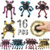 Toupie 12/16pcs drôle sensoriel Fidget jouets chaîne déformable robot fileurs doigt soulagement du stress gyro jouet faveurs de fête pour enfants adultes 230830