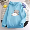 Sweats à capuche pour femmes Kawaii Girl Anime Sweatshirt Polaire Harajuku Surdimensionné Pull décontracté Couple mignon Cadeau de Saint Valentin Sweat à capuche 2023