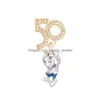 Charms 50Th Anniversary Mouse Dangle Charm Sterling Sier Jewelry For Woman Diy 2022 Beads Making Fits Snake Chaincharms Drop Delivery Dhlf8