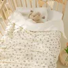 Quilts Cotton Baby Quilt for Spring/Summer Children Muslin Comforter Soft Breathable Baby Blanket for Kindergarten Bedding 230831