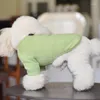 Vêtements de vêtements pour chiens pour petits chiens moyens vert sweat à capuche tricoté sweat-shirt vêtements pour animaux de compagnie Yorkie Terrier chiot chat TShirt pull manteau