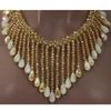 Necklace Earrings Set Magnificent Champagne Crystal Design Nigerian African Wedding Bridal/Women Beads Jewelry ANJ189