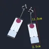 Ear Cuff Moda Acrílico Tanjiro Pendientes Demon Slayer Anime Cosplay Props Hanafuda Drop Long Brincos para mujeres Niñas Joyería 230830