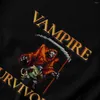 Heren T-shirts Vampire Survivors Death Shirt Katoen Aangepaste T-shirt met korte mouwen Heren