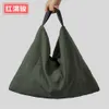 Large capacity and lightweight umbrella shaped tote bag for female niche lazy style cotton linen handbag for leisure commuting underarm bag 230831