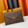 2023 nova moda bolsa de embreagem bolsa corrente envelope axilas bolso velho flor letras snap-fastener três peças mão carteira