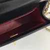 10A Designer -Tasche Frauen Little Golden Ball Klappgeldbeutel Schwarz Kalbskin 22 cm High Imitation Crossbody Handtaschen mit Boxno Box