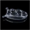 Smoking Pipes New Clear Finger Pipe Oil Burner Portable Glass Water Hand Bowl Thick Pyrex Bubbler Tobacco Nail Transparent Accessories Dhyjx