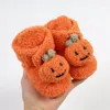 Boots Halloween Shoes Bootie For Baby 0 6 12 18 Months Cute Pumpkin Fleece Slippers Born First Walkers