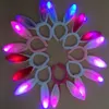 Party Favor LED Light Flashing Fluffy Rabbit Ears Headband Sequins Headdress Bunny Ears Cosplay Head Wraps Halloween Christmas Headwear Q547