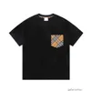 バービーメンズTシャツデザイナーシャツラウンドネックショートスリーブTシャツメンズレディーススウェットシャツ格子縞のプリントコットンオーバーサイズシャツs-2xlubzq