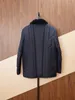 Mens Downs Autumn and Winter Zilli Silk Jacket Duck Down Blue Leisure Coat