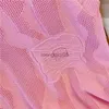 Pulls pour femmes Rose Creux Out Tops en tricot Femmes Pull sans manches Gilet Casual Summer Crochet Court Knitwear Tee Vêtements Sexy Crop T-shirt H219 HKD230831