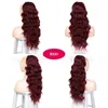 Synthetic Hair Pulling Rope Ponytail Hair Patch 24inch 1B# 2#3 Brown 99J 613# Color 140g Ponytails